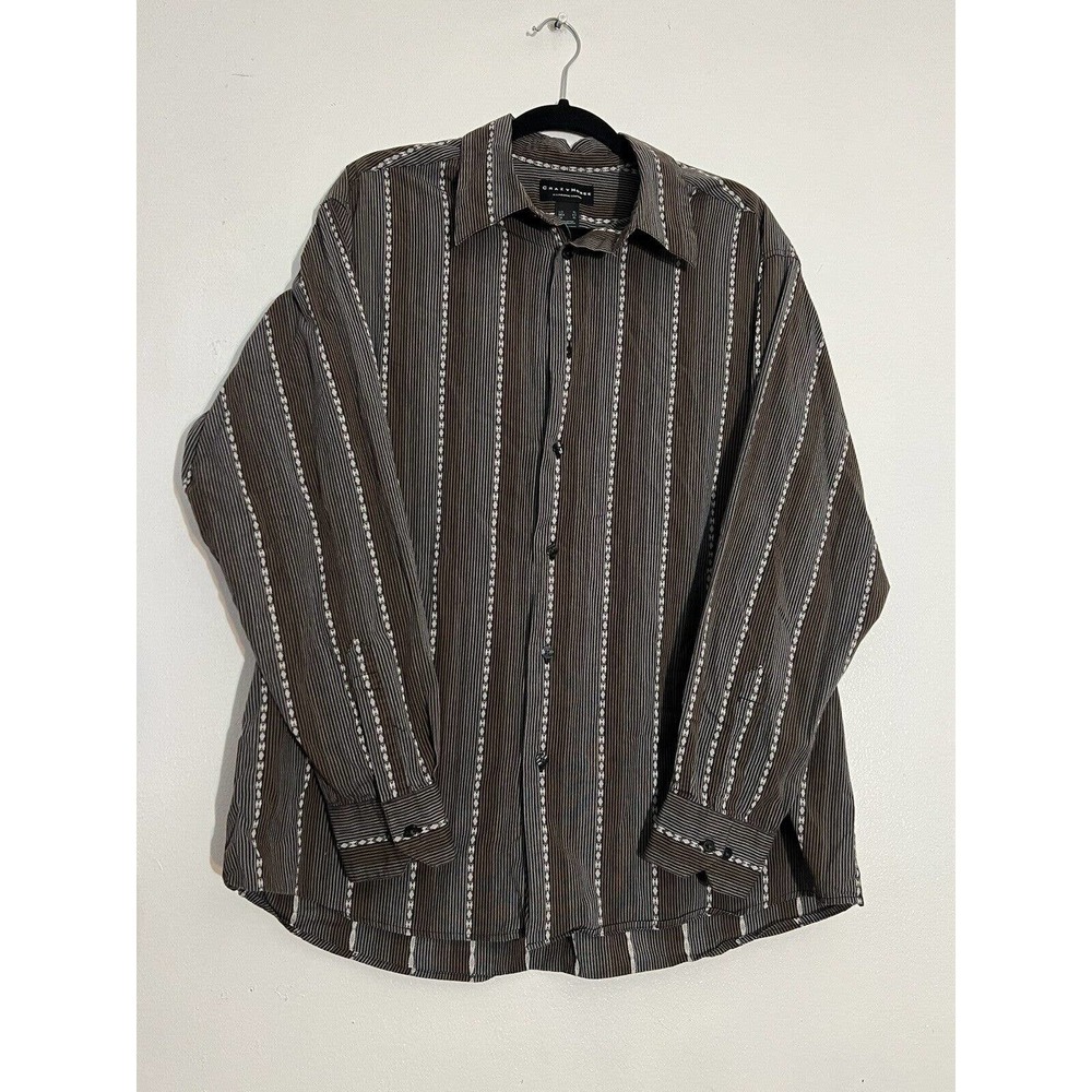 Vintage Crazy Horse Long Sleeve Geometric Button Down Sz XL